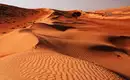 Dünen der Wahiba Sands Weite Sanddünen der Wahiba Sands in Oman.