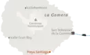 Kartenübersicht La Gomera Karte von La Gomera mit Vallehermoso, Valle Gran Rey, Playa Santiago und San Sebastián de la Gomera.