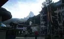 Blick auf das Matterhorn von Zeramtt aus Zermatt Dorf mit Blick auf das Matterhorn in der Ferne.