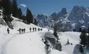 Schneeschuhwandern in den Dolomiten