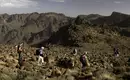 Trekking im Saghro-Gebirge Gruppe von Wanderern im Saghro-Gebirge in Marokko