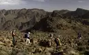 Trekking im Saghro-Gebirge Gruppe von Wanderern im Saghro-Gebirge in Marokko