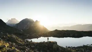 Der Stubaier Höhenweg in den Tiroler Alpen