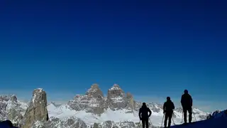 Schneeschuhwandern über Silvester in den Dolomiten