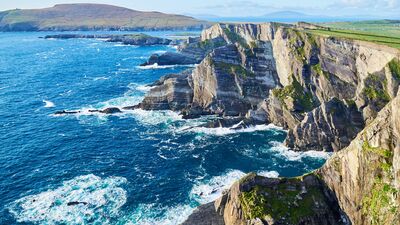 Irlands Steilküste entlang des Kerry Ways