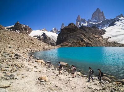 Viele Trekkingtouren in Patagonien erfordern eine gute Kondition und Trittsicherheit