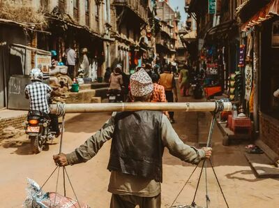 Die Altstadt von Kathmandu