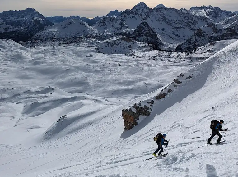 Skitouren am Fuße der Drei Zinnen
