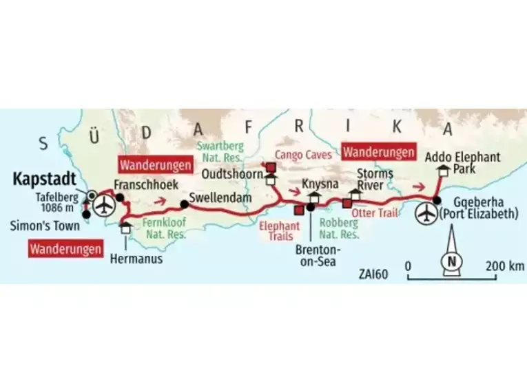 Südafrika - Wanderreise entlang der Garden Route