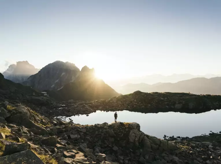 Der Stubaier Höhenweg in den Tiroler Alpen