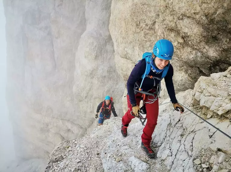 Klettersteigdurchquerung Dolomiten