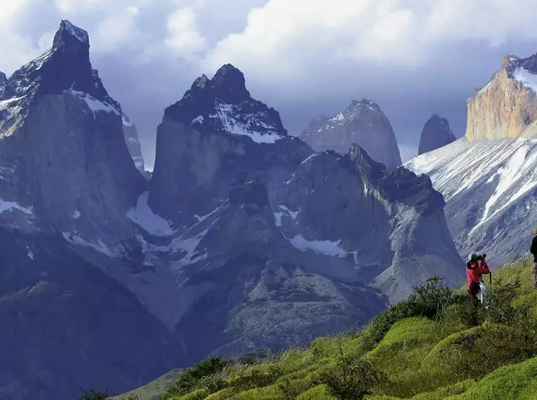 Majestätische Berge im Torres del Paine Nationalpark, Patagonien.