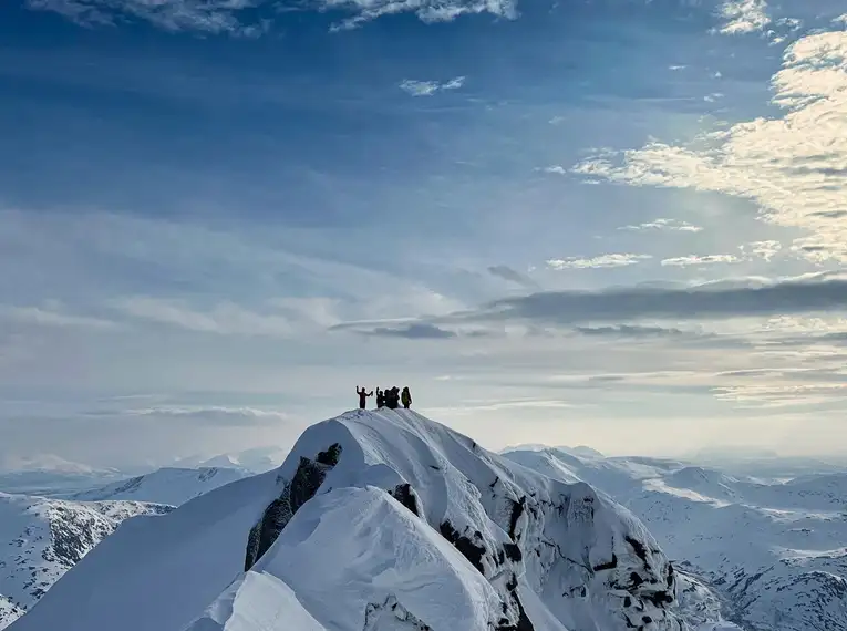 Skitouren Geheimtipp in Norwegen auf der Insel Kvaløya
