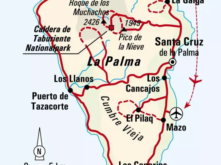La Palma - Quer über die Isla Bonita