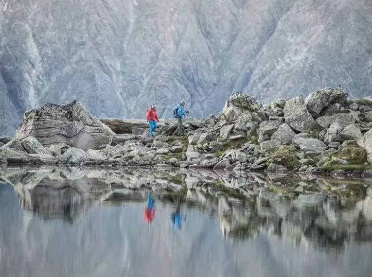 Der Stubaier Höhenweg in den Tiroler Alpen
