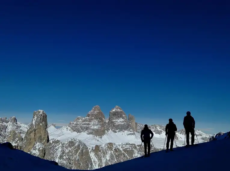 Schneeschuhwandern über Silvester in den Dolomiten