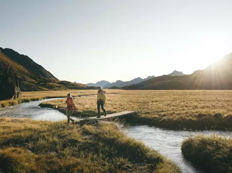 Der Stubaier Höhenweg in den Tiroler Alpen