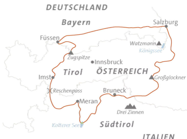Von der Zugspitze zum Großglockner
