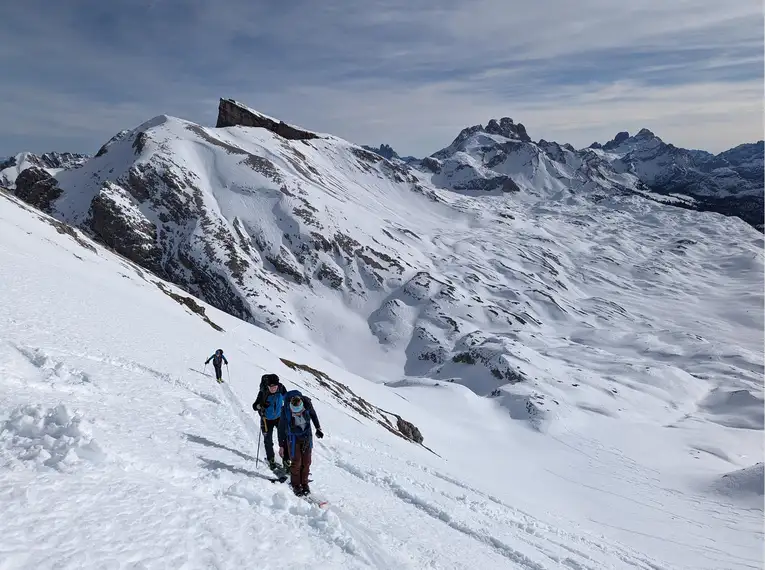 Skitouren am Fuße der Drei Zinnen
