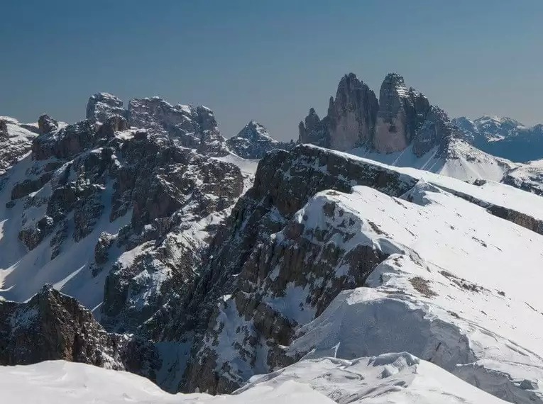 Schneeschuhwandern in den Dolomiten