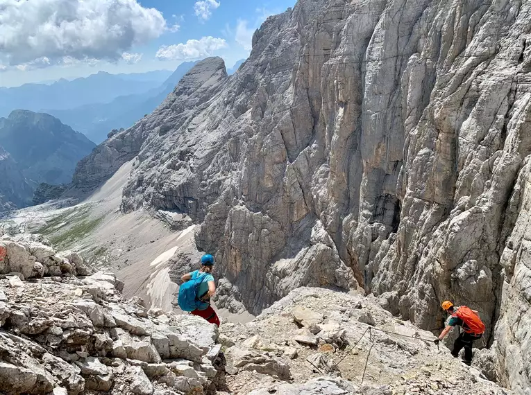 Klettersteigdurchquerung Dolomiten