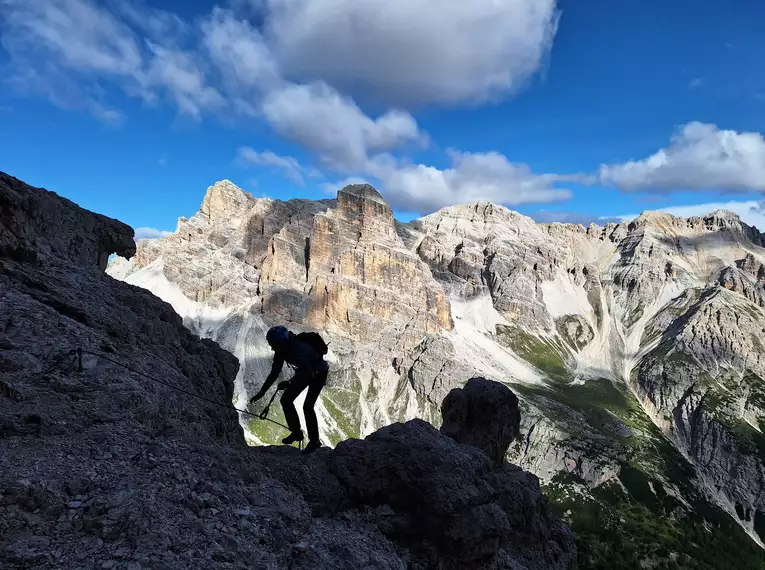 Klettersteigdurchquerung Dolomiten