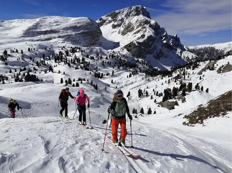 Skitouren am Fuße der Drei Zinnen