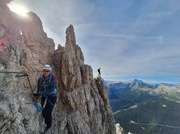 Klettersteigdurchquerung Dolomiten