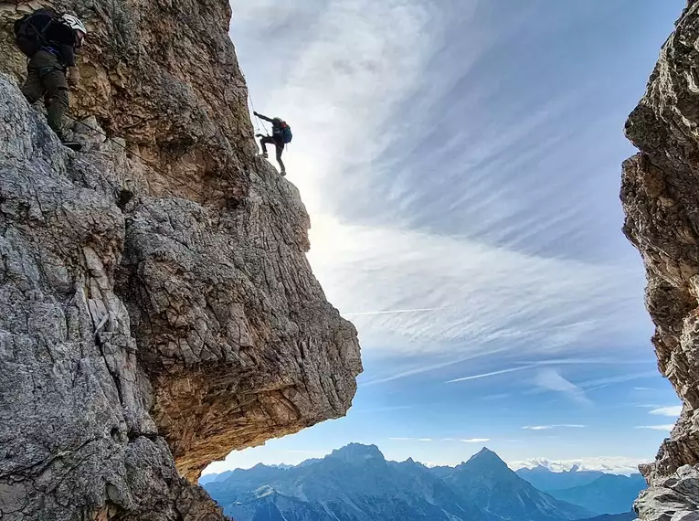 Klettersteigdurchquerung Dolomiten