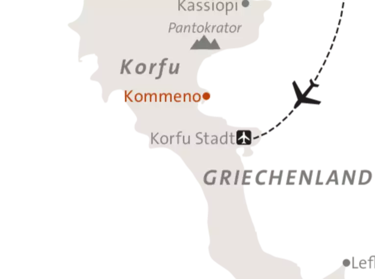 Korfu gemütlich erwandern