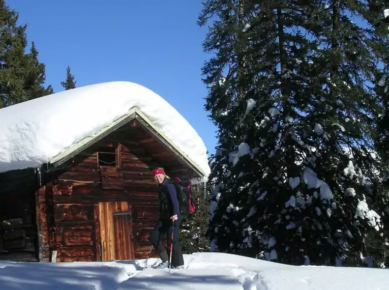 Schneeschuhwandern in den Dolomiten