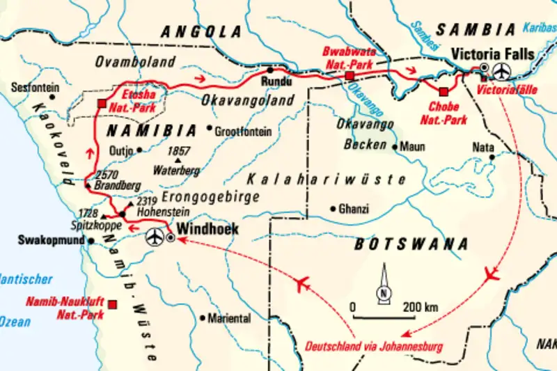 Namibia & Botswana - Tiervielfalt zwischen Wüstenbergen und Flussoasen - Bild 17