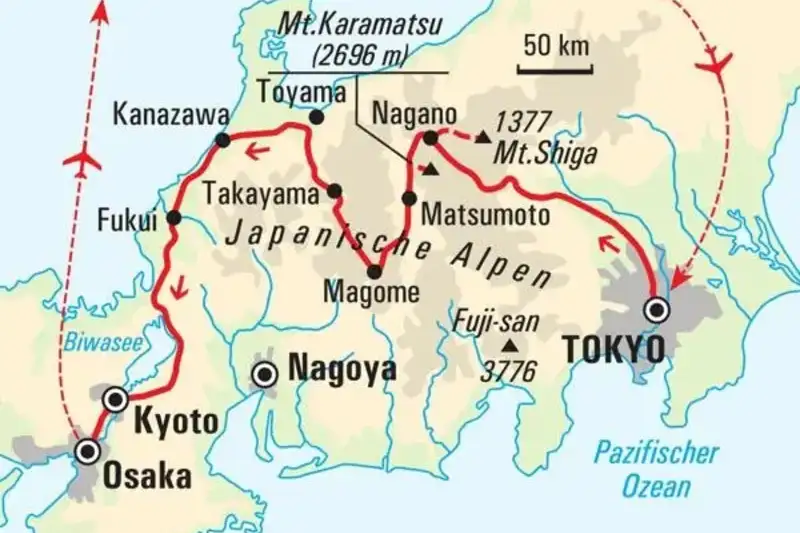 Wandern in den Japanischen Alpen von Tokyo nach Kyoto - Bild 12